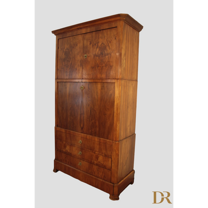 Secretaire scrittoio credenza Umbertino rovere massello originale fine ottocento