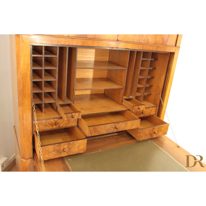 Secretaire scrittoio credenza Umbertino rovere massello originale fine ottocento