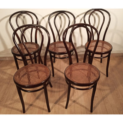 Sedie in stile Thonet, Drava D.D. Maribor Jugoslavia, XXI° secolo , set di 5