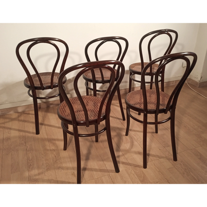 Sedie in stile Thonet, Drava D.D. Maribor Jugoslavia, XXI° secolo , set di 5