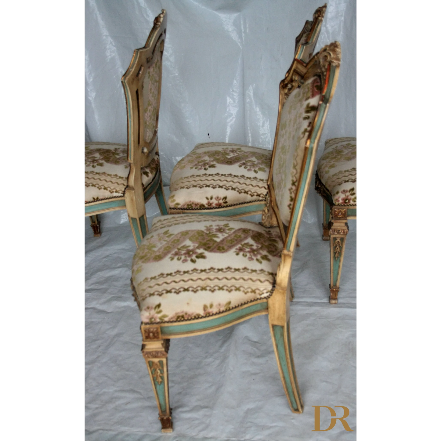 Set di sedie Napoleone III seconda metà ottocento France, sedie Napoleone III ornate