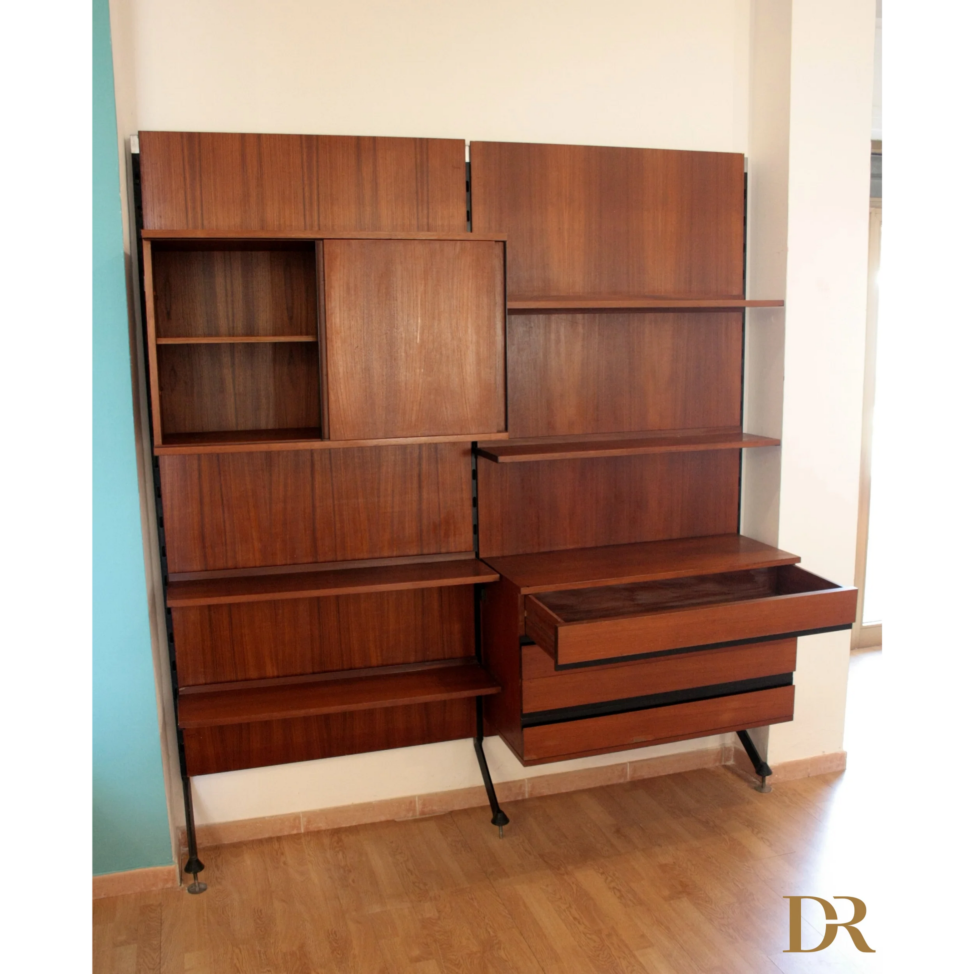 Ripiano modulare Urio di Luisa Parisi per Parete Modulare Urio Italia 60s