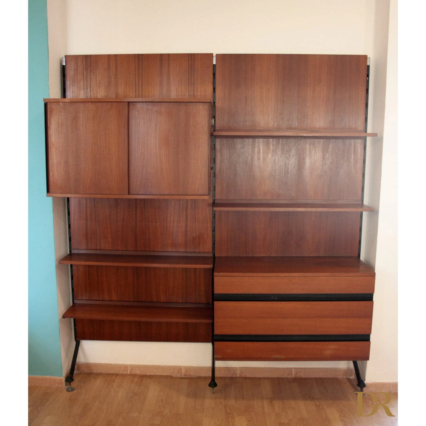 Modulare Urio parete modulare di Luisa Parisi, libreria due moduli Italia 60’s