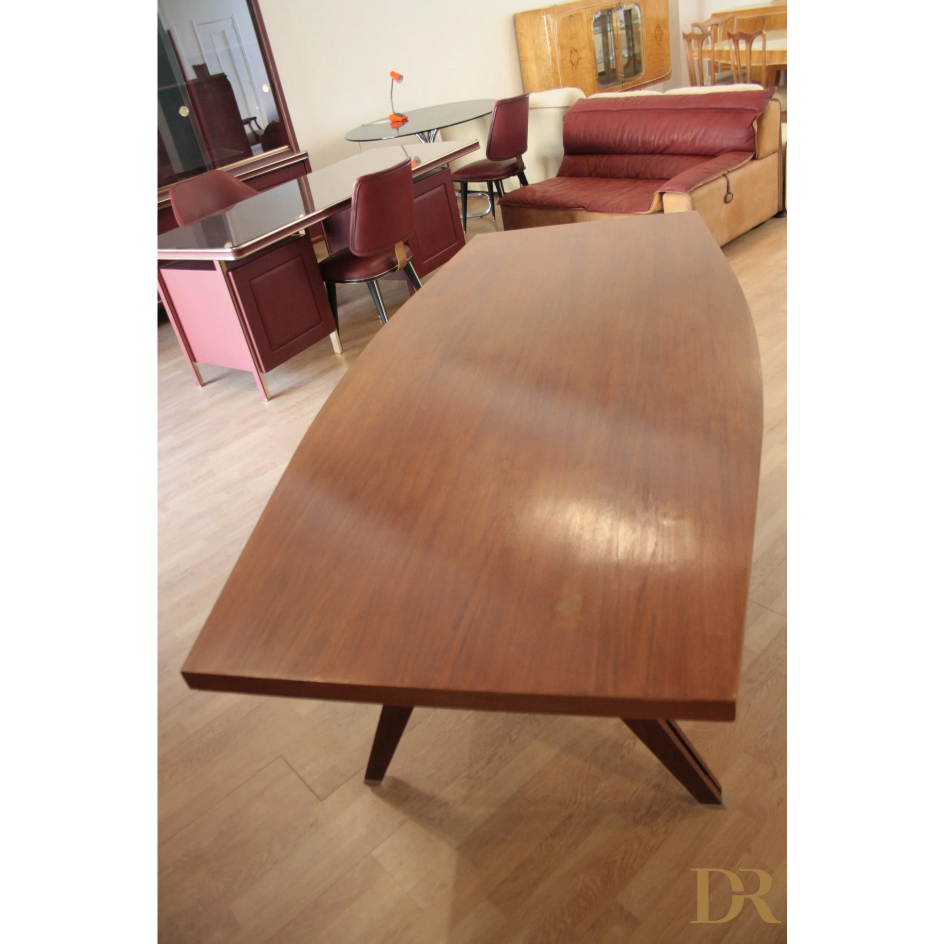 Alt text Tavolo Tolomeo di Ico Parisi ed Ennio Fazioli, tavolo in legno mid-century modern