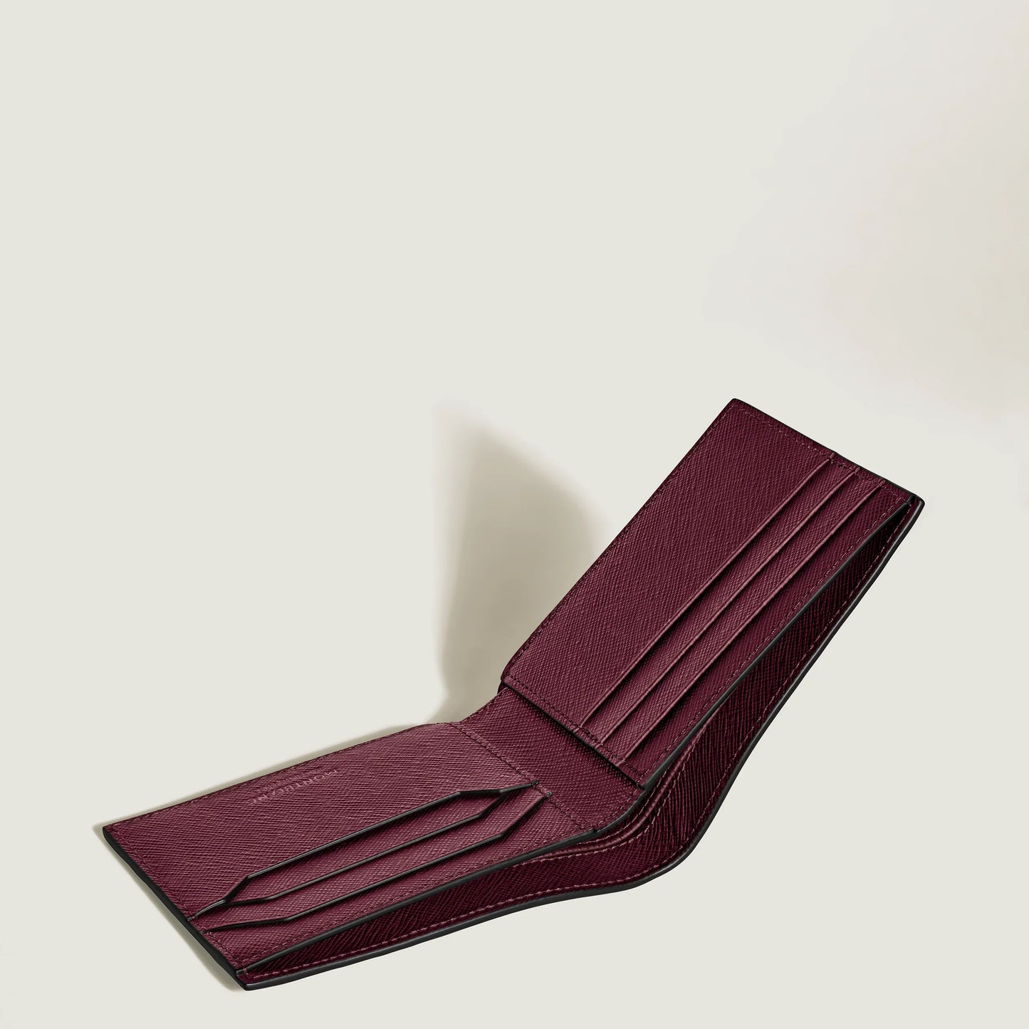 万宝龙 Sartorial 六隔层钱包 黑醋栗色 199367