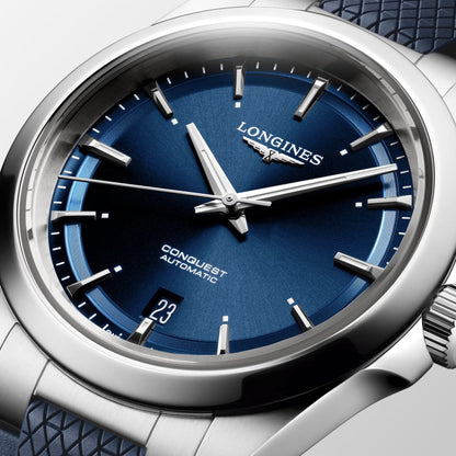 Longines Conquest 38毫米 蓝色 自动钢表 L3.720.4.92.9