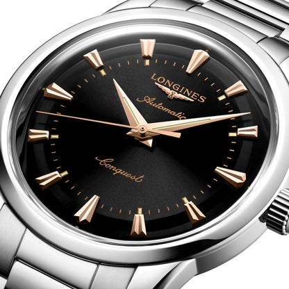 浪琴表 Heritage 40毫米黑色精钢自动腕表 L1.650.4.52.6