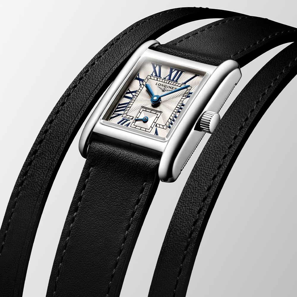 Montre Longines Mini Dolcevita 21,50 x 29,00 argent quartz acier L5.200.4.71.0