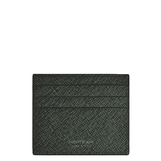 Montblanc 卡包 6 个口袋 定制斜纹布 卡其色 220390