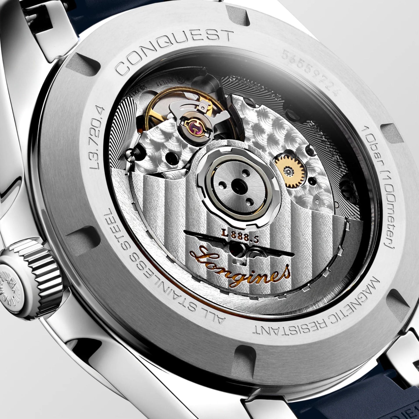 Longines Conquest 38毫米 蓝色 自动钢表 L3.720.4.92.9