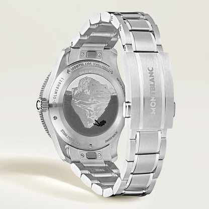 万宝龙 Iced Sea Automatic Date 0 Oxygen 38毫米 蓝色自动钢表 134022