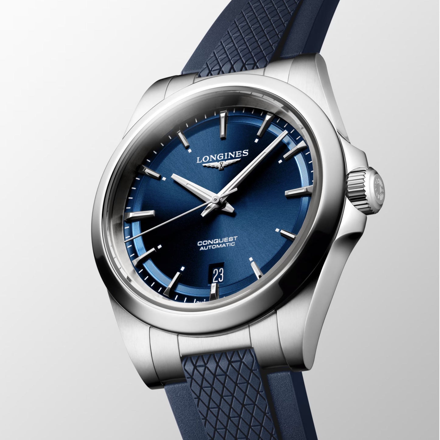 Longines Conquest 38毫米 蓝色 自动钢表 L3.720.4.92.9