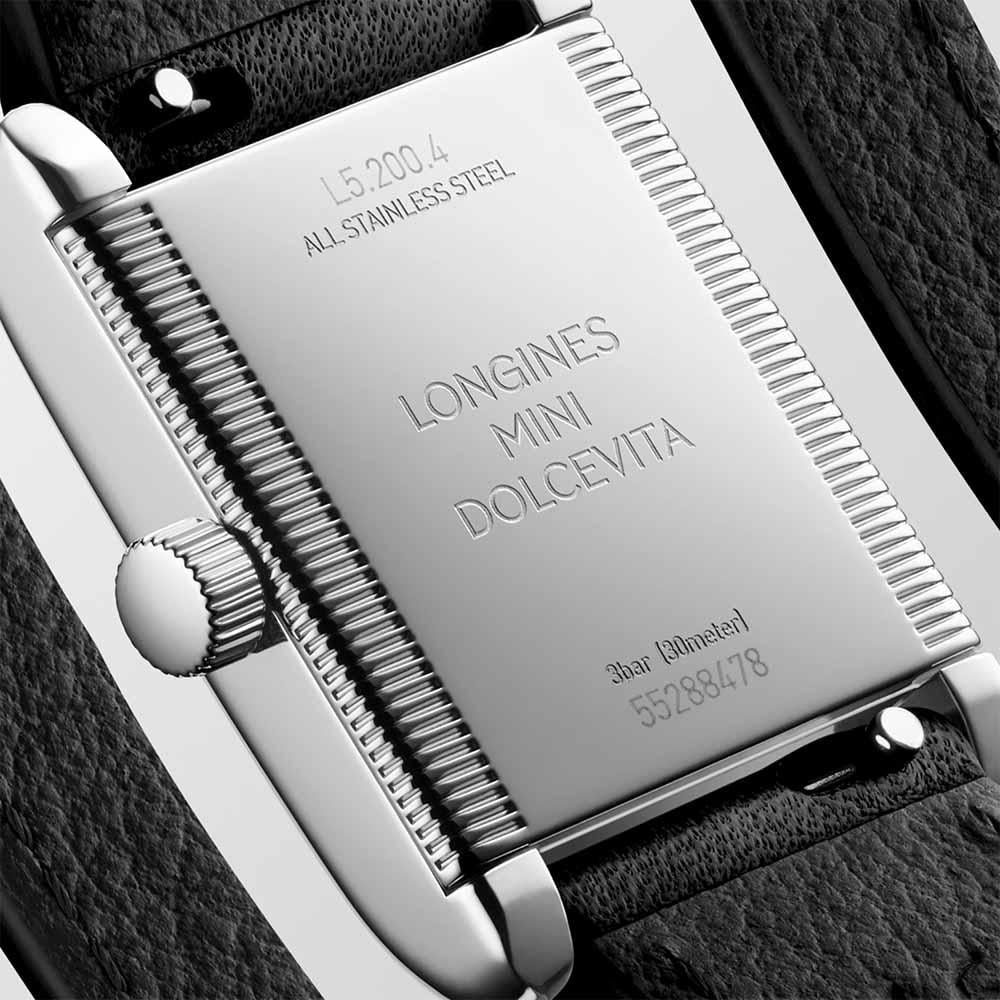 Montre Longines Mini Dolcevita 21,50 x 29,00 argent quartz acier L5.200.4.71.0