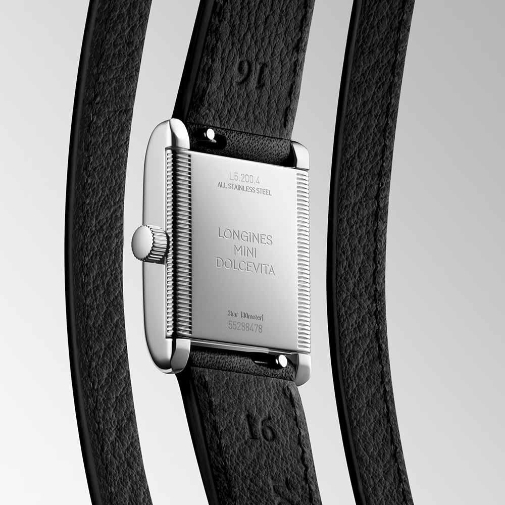Montre Longines Mini Dolcevita 21,50 x 29,00 argent quartz acier L5.200.4.71.0