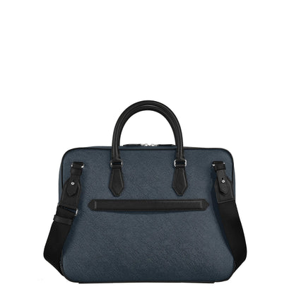 Montblanc 中号文件包 定制斜纹布 蓝色 220332