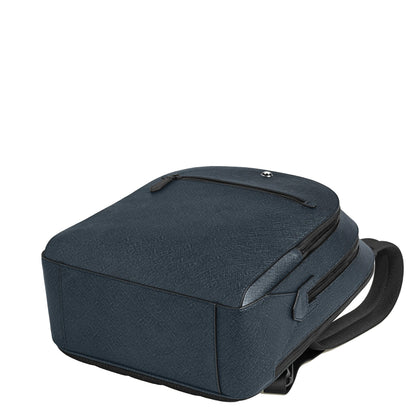万宝龙 Sartorial Tweed 中号三隔层双肩包 蓝色 220335