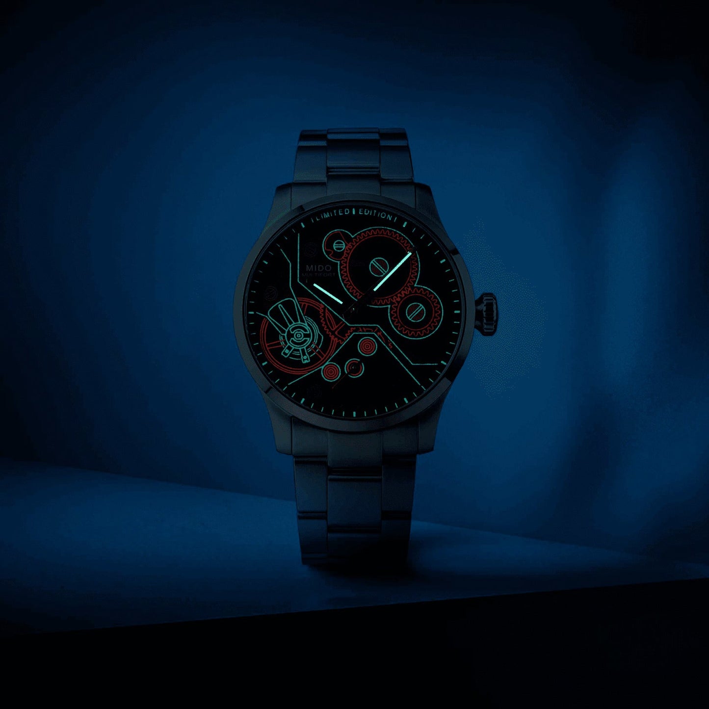 Mido Multifort Mechanical 限量版999枚 44毫米深灰色手动上链钢表 M038.605.11.060.00