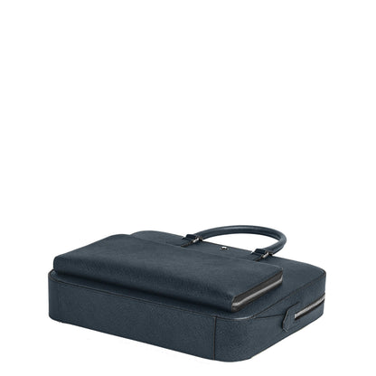Montblanc 中号文件包 定制斜纹布 蓝色 220332