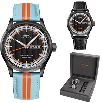 Mido Multifort 计时码表 1 Racer 42毫米 黑色 自动 不锈钢 PVD黑色处理 M038.431.36.051.00